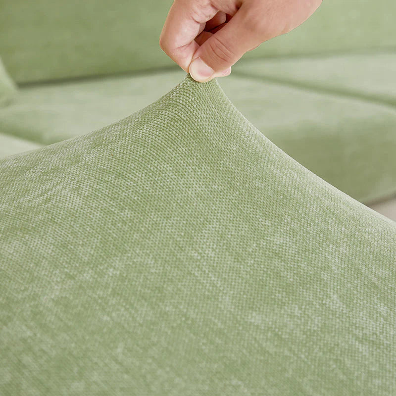 Minty Mirage Anyhouz Pillowcase 45x45cm Mint Green Polyester Chenille Thick Stretchable Cushion for Living Room 4