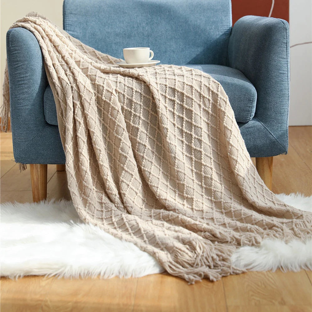 SlateDrift Anyhouz Gray Throw Blanket 5