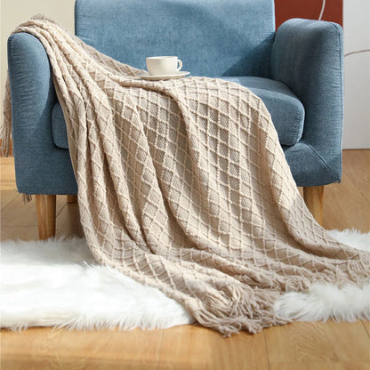 BeigeCashmere Drift Anyhouz Throw Blanket Beige Cashmere Slipcover 5