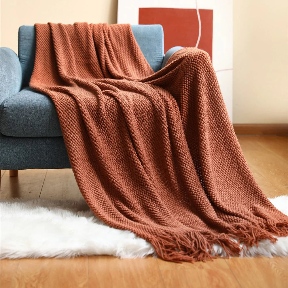 CharcoalCozy Anyhouz Throw Blanket Dark Gray 6