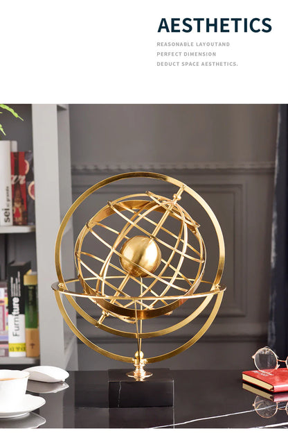 Vorlith Anyhouz 37.5cm Celestial Globe Round Tabletop Home Decor