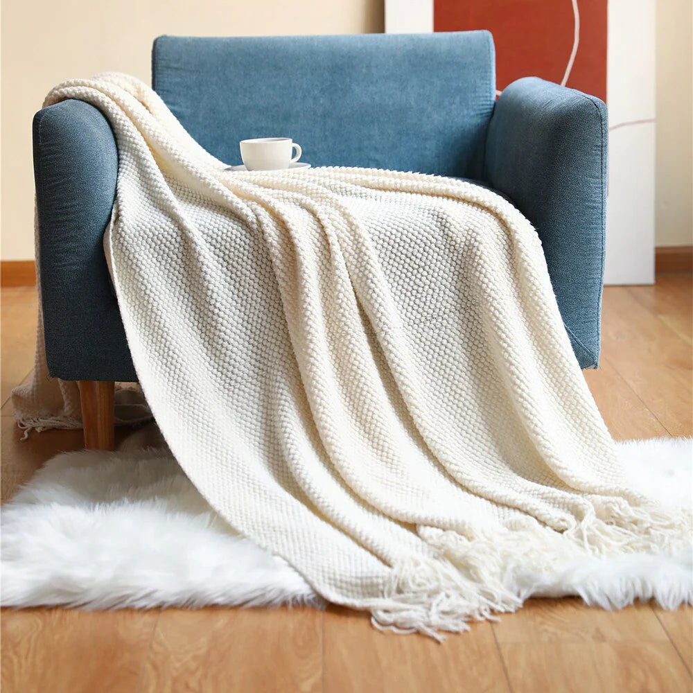 CharcoalCozy Anyhouz Throw Blanket Dark Gray 7