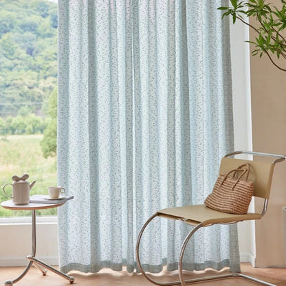 AzureVibe Drapix Anyhouz Curtains Blue Retro Style Texture Fashion Decor 8