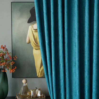 Verdant Drapix Anyhouz Curtain Dark Green Plain Blackout Curtains for Living Room 8