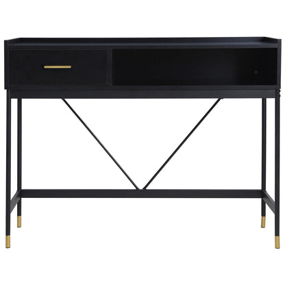 Vorlith Alcona Console Table in Matte Black-houseofhyne