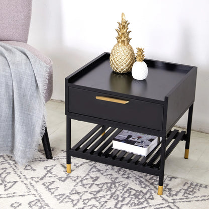 Zalvox ALCONA Night Stand in Matte Black-houseofhyne