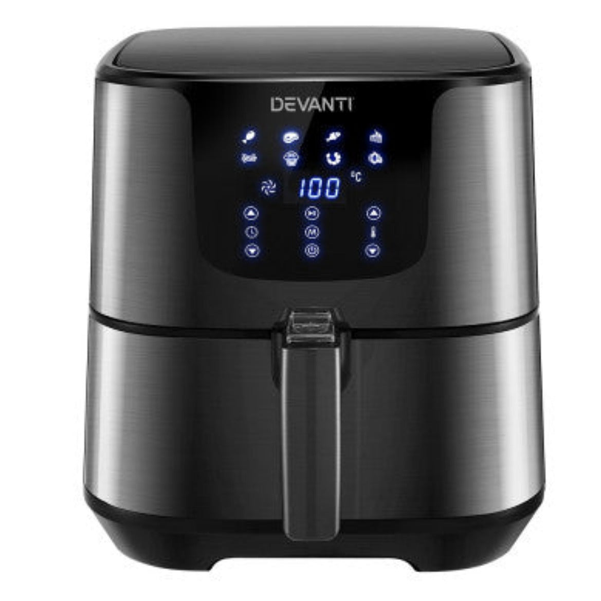 Devanti Air Fryer 7L LCD Fryers Black 1