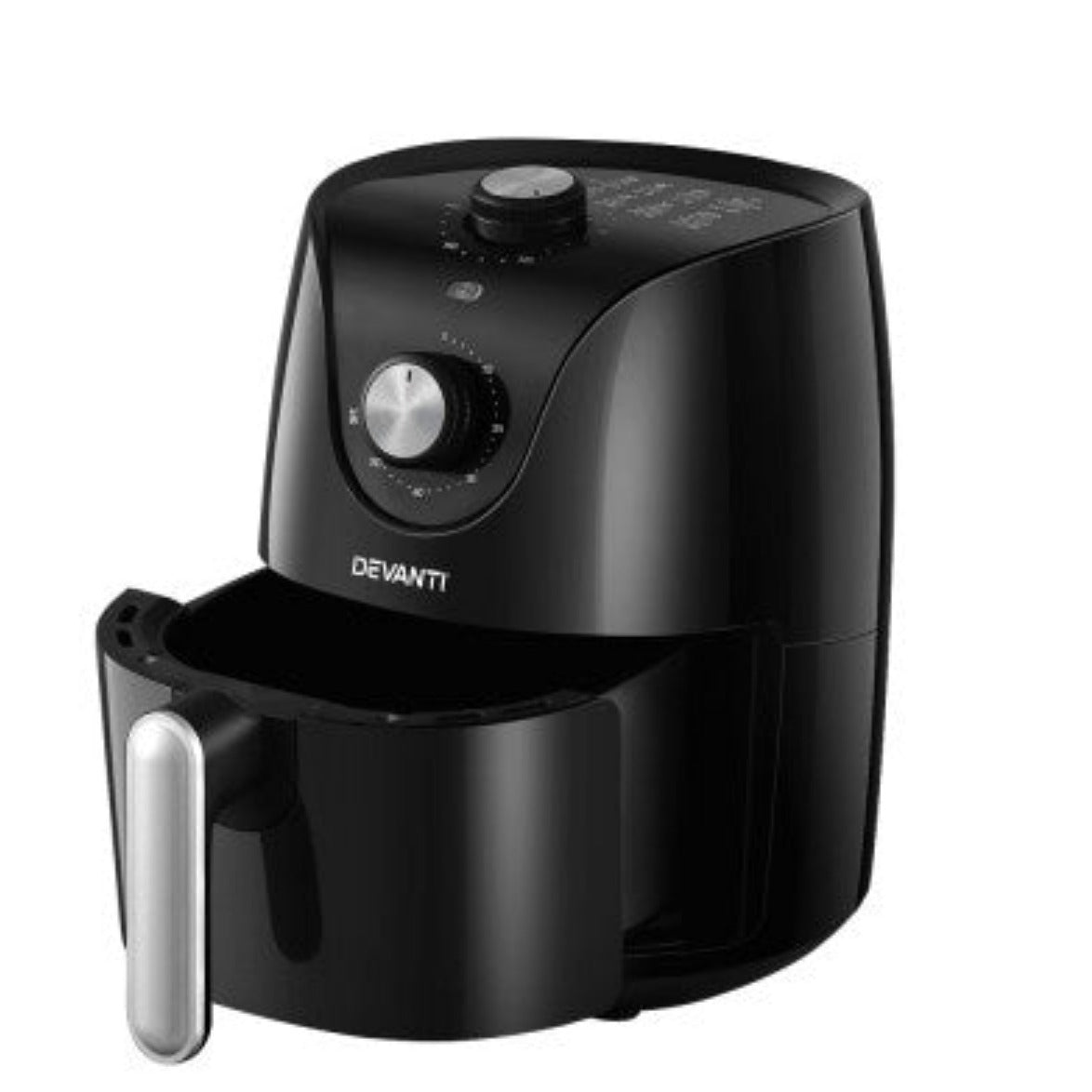 Devanti Air Fryer 2.5L Knob Fryers 1