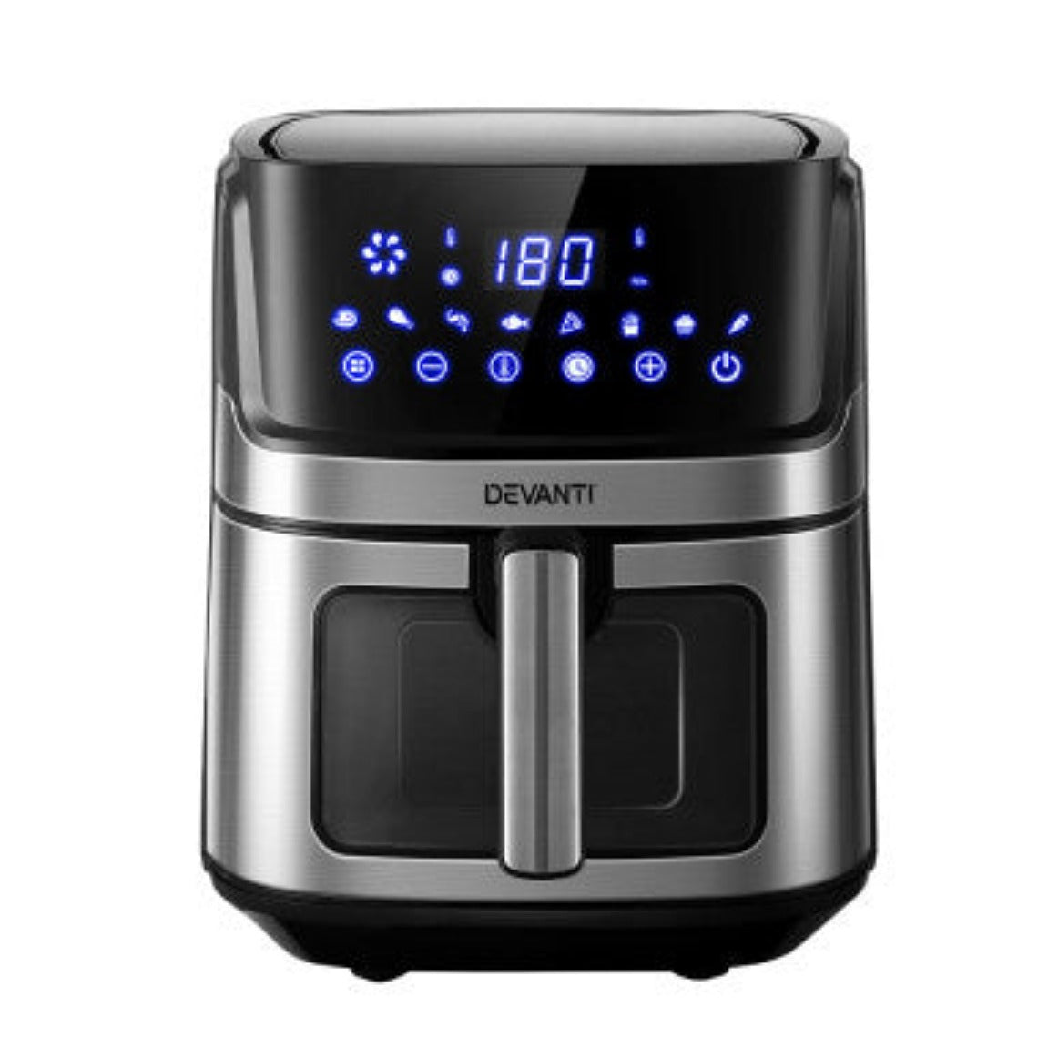 Devanti Air Fryer 6.5L LCD Fryers Clear Window 3