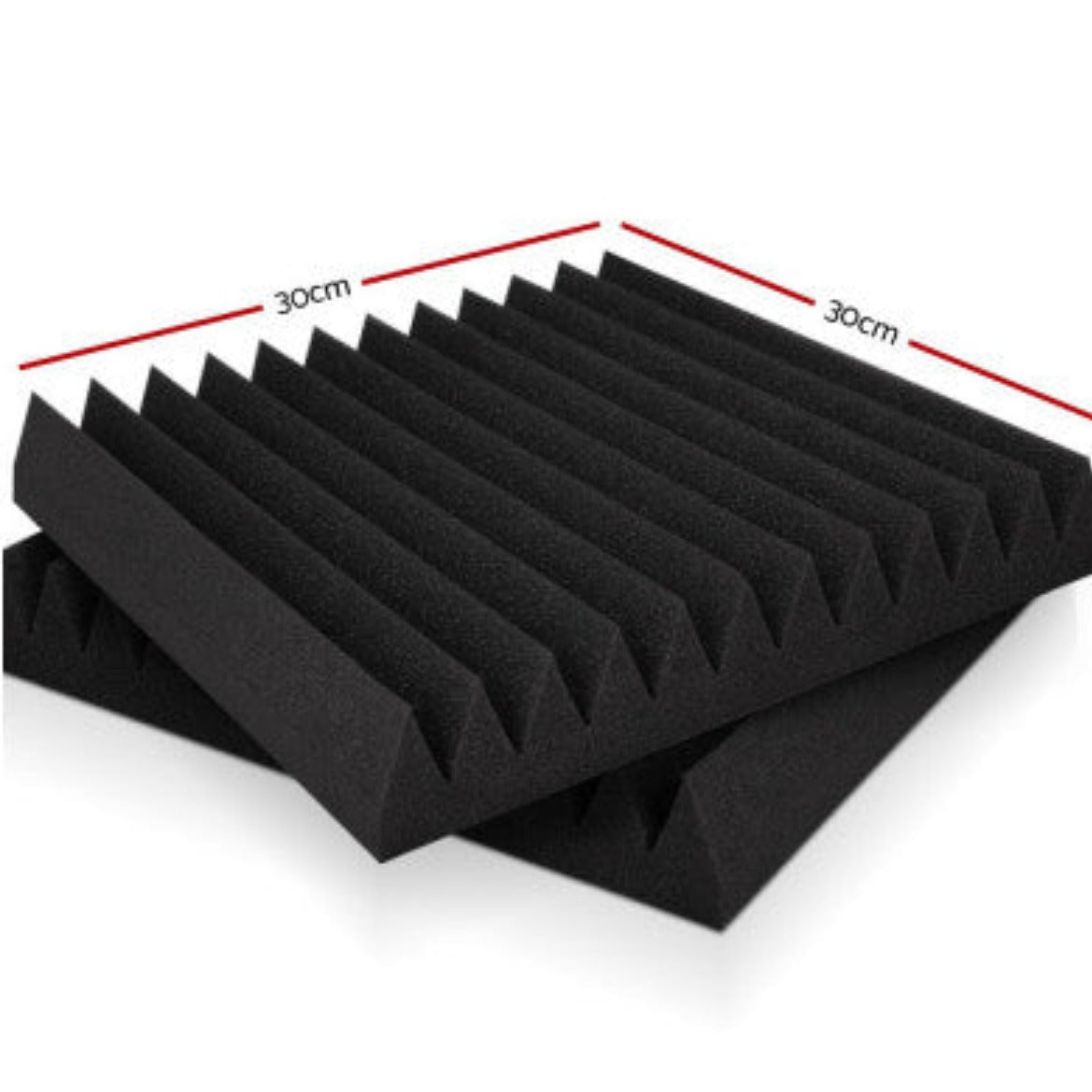 Alpha Acoustic Foam 40pcs 30x30x5cm Sound Absorption Proofing Panel Studio Wedge 2