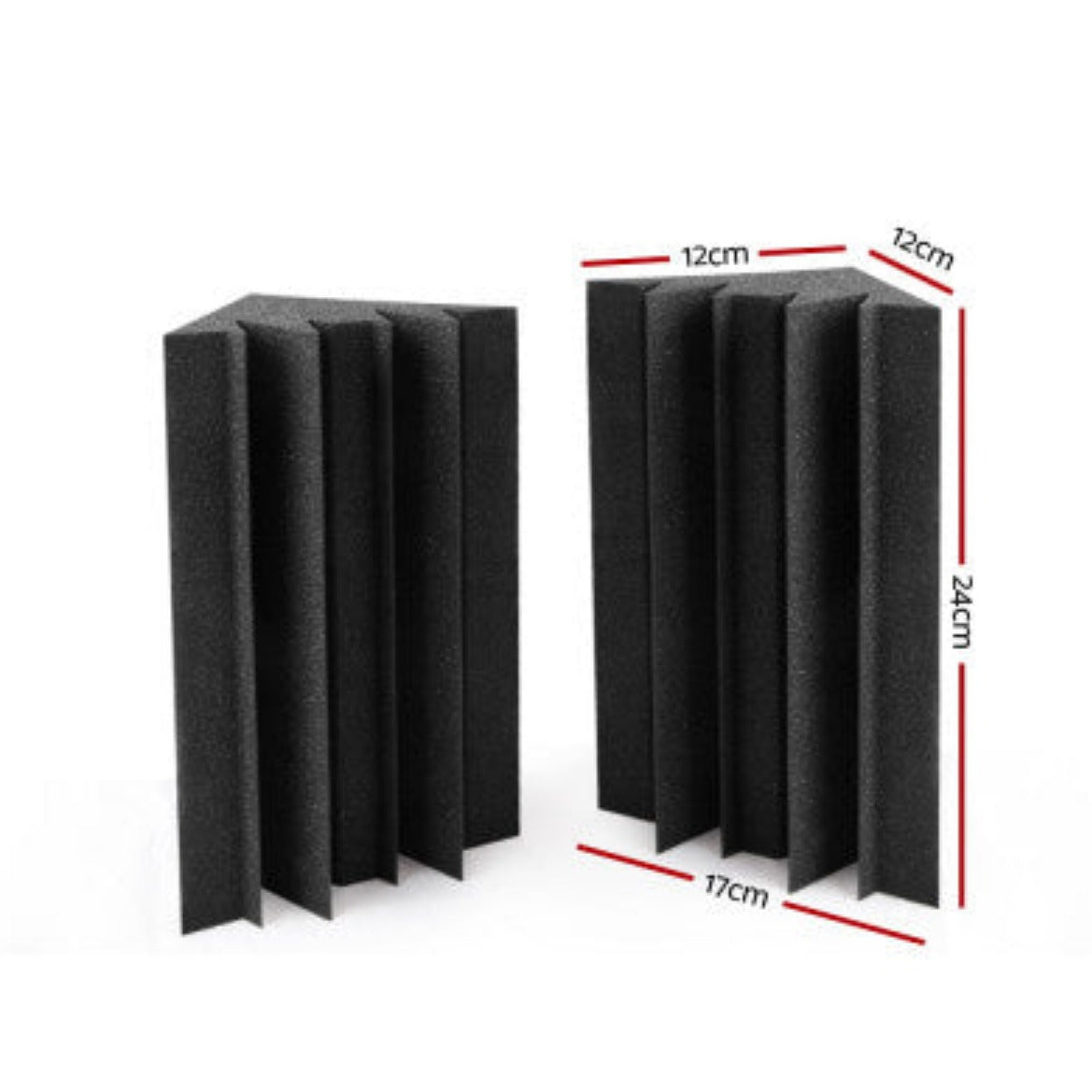 Alpha Acoustic Foam 20pcs Corner Bass Trap Sound Absorption Proofing T