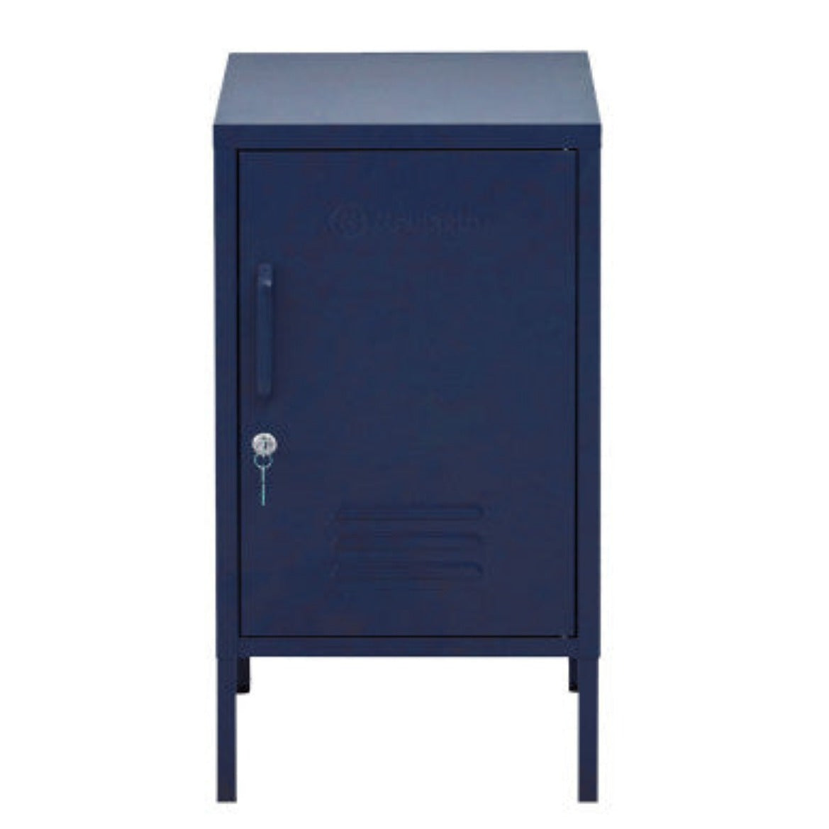 ArtissIn Bedside Table Metal Cabinet - MINI Blue 1