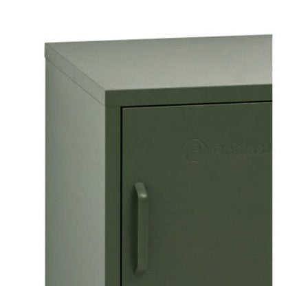 ArtissIn Bedside Table Metal Cabinet - MINI Green 3