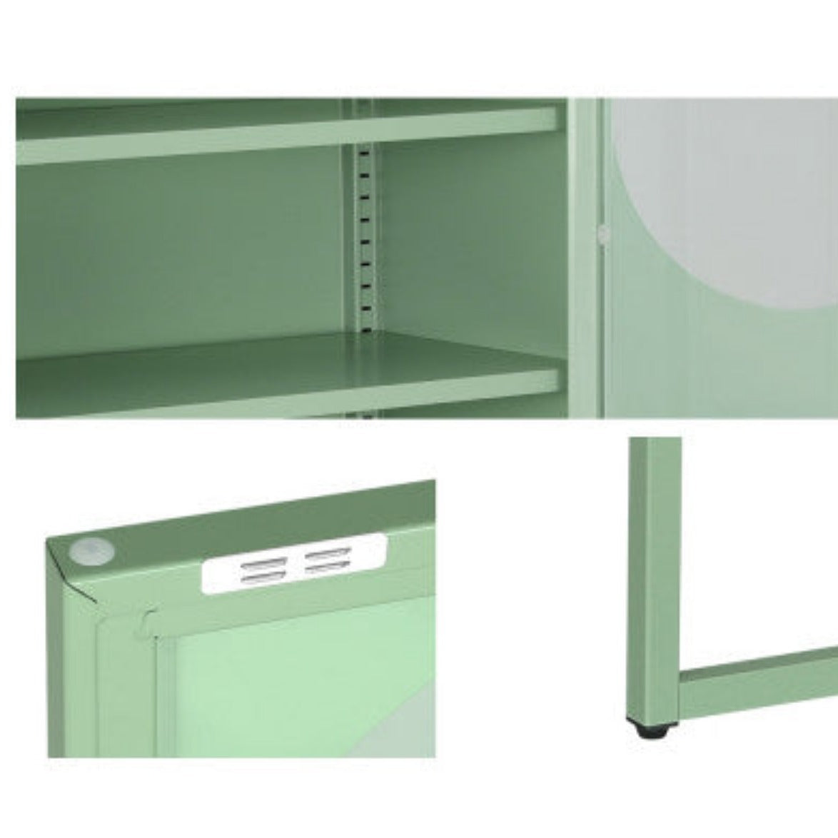 ArtissIn Buffet Sideboard Metal Cabinet - ELLA Green 6