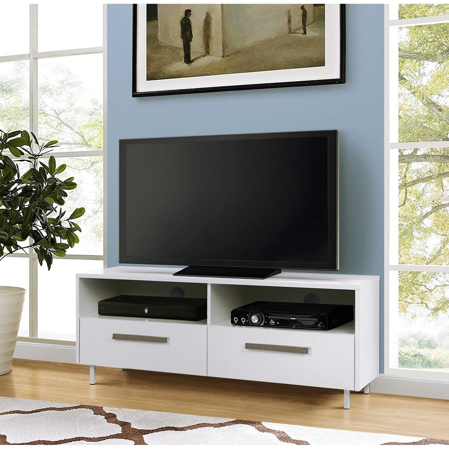 Veltrix 2 Drawer 1.2m TV Unit in White-houseofhyne