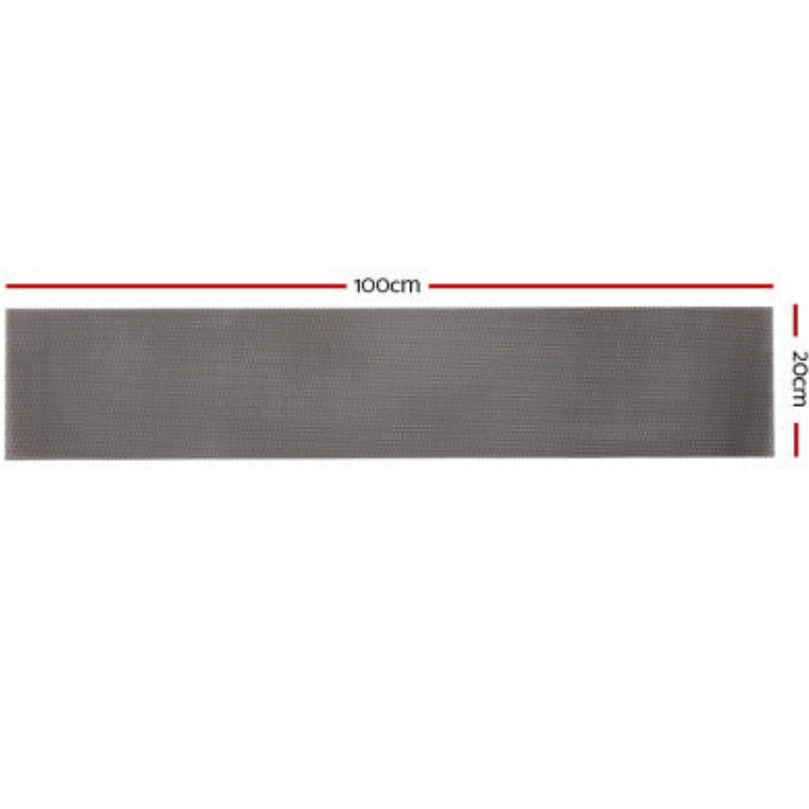 Gardeon Gutter Guard Aluminium Mesh 60M 100x20cm Black 2