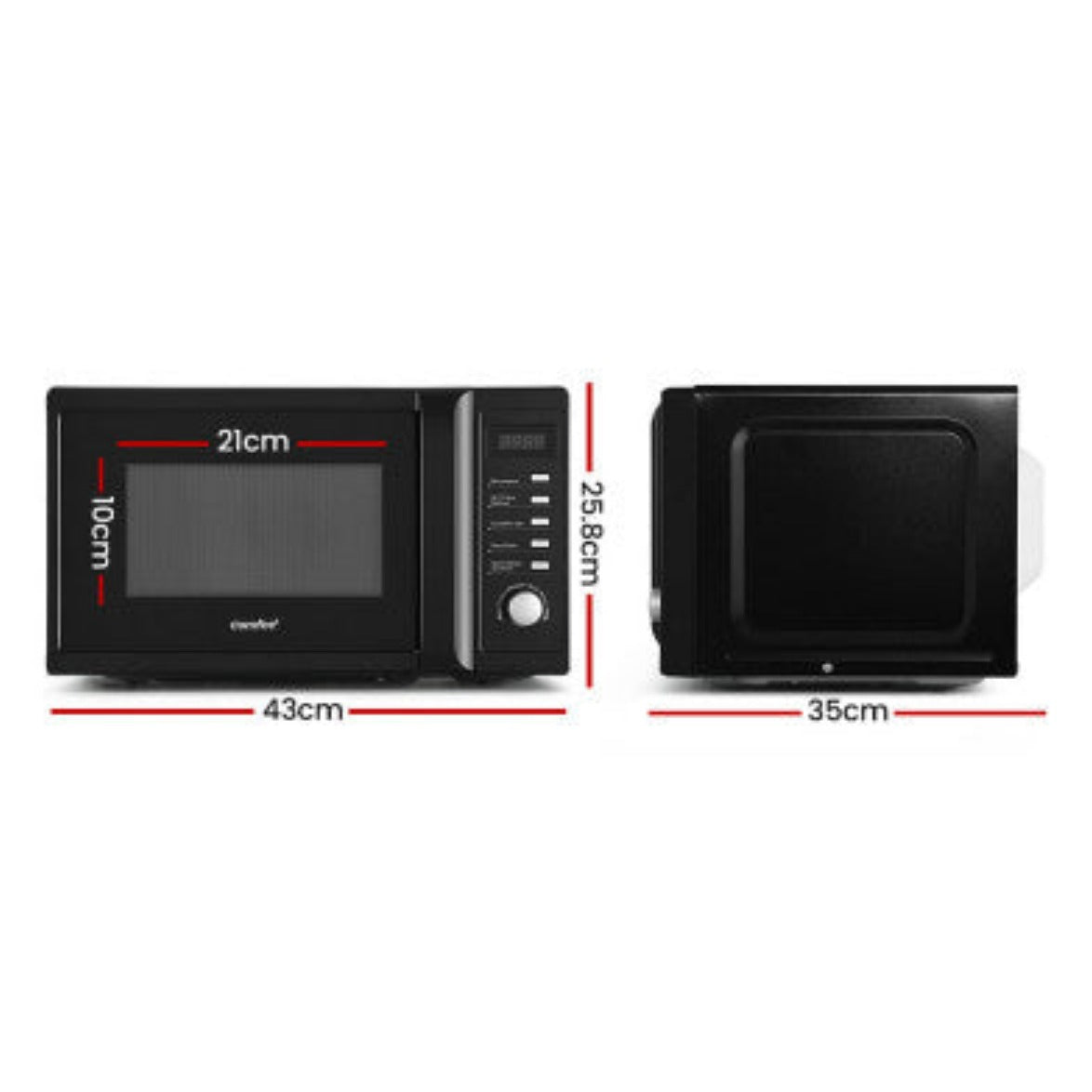 Comfee 20L Microwave Oven 700W Black 2