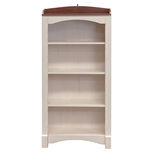 Qylox 5 Shelf Bookcase In Antique White - House of Hyne