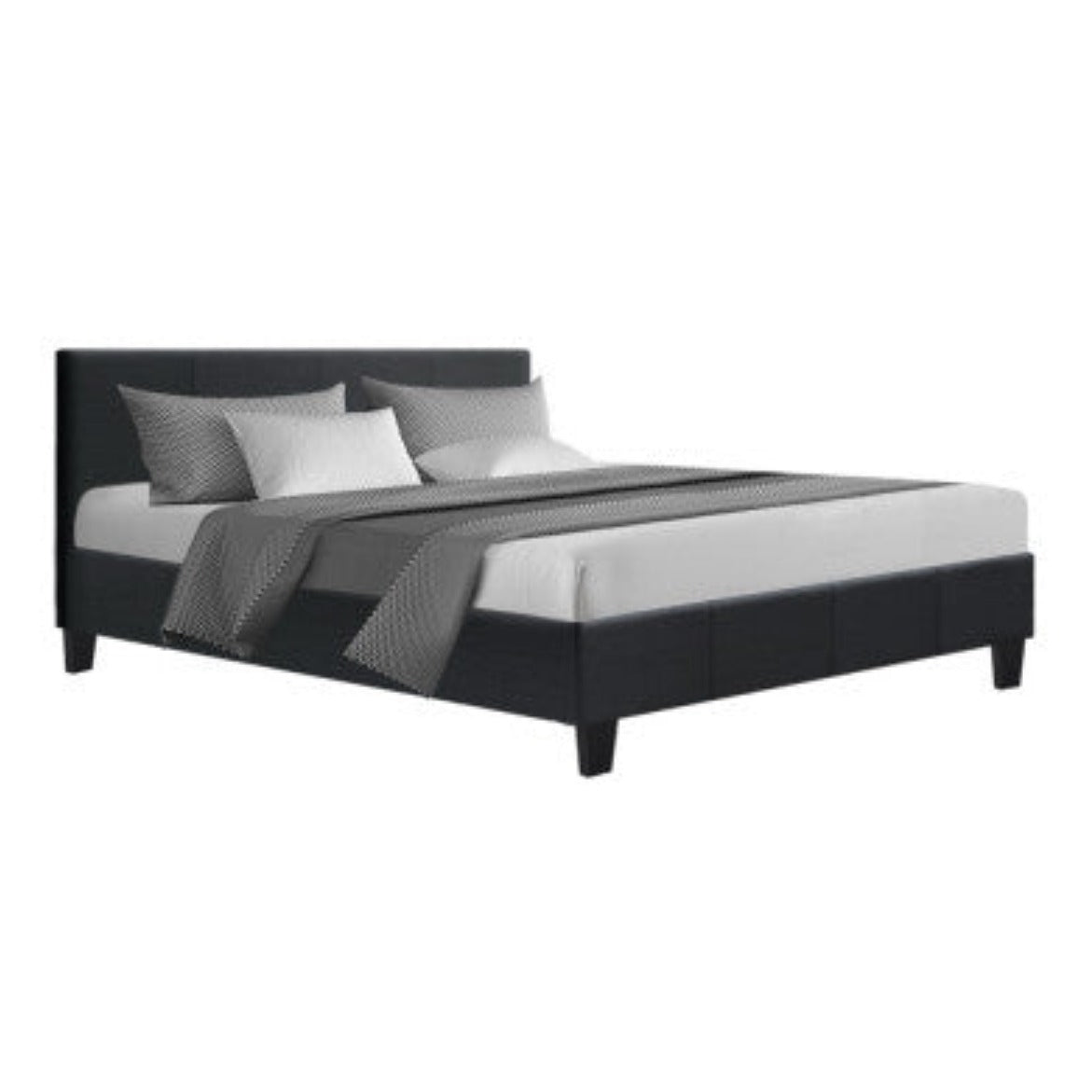 Artiss Bed Frame Queen Size Charcoal NEO 1