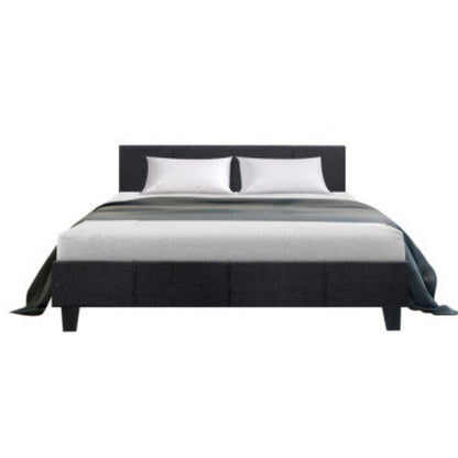 Artiss Bed Frame Queen Size Charcoal NEO 3