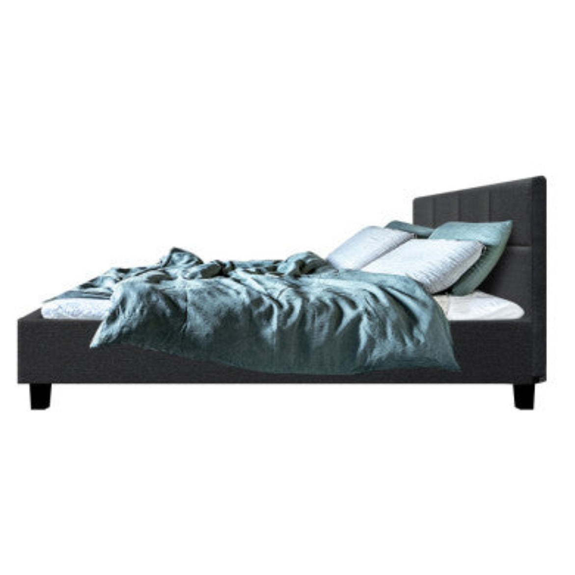 Artiss Bed Frame Double Size Charcoal TINO 4