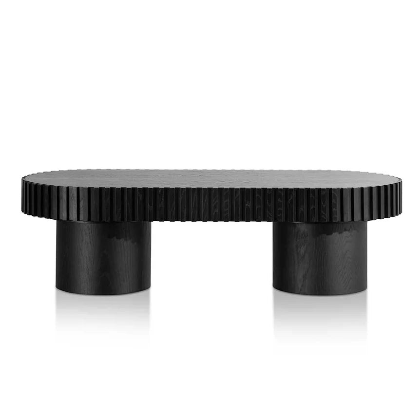 Blorax 1.4m Wooden Coffee Table - Black - House of Hyne