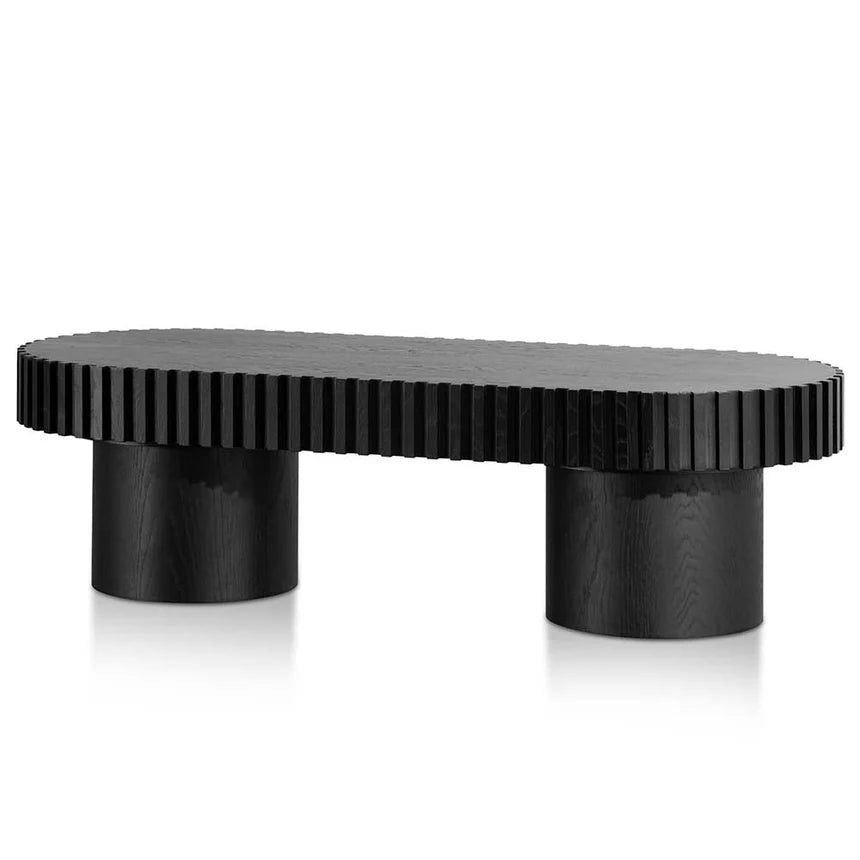 Blorax 1.4m Wooden Coffee Table - Black - House of Hyne