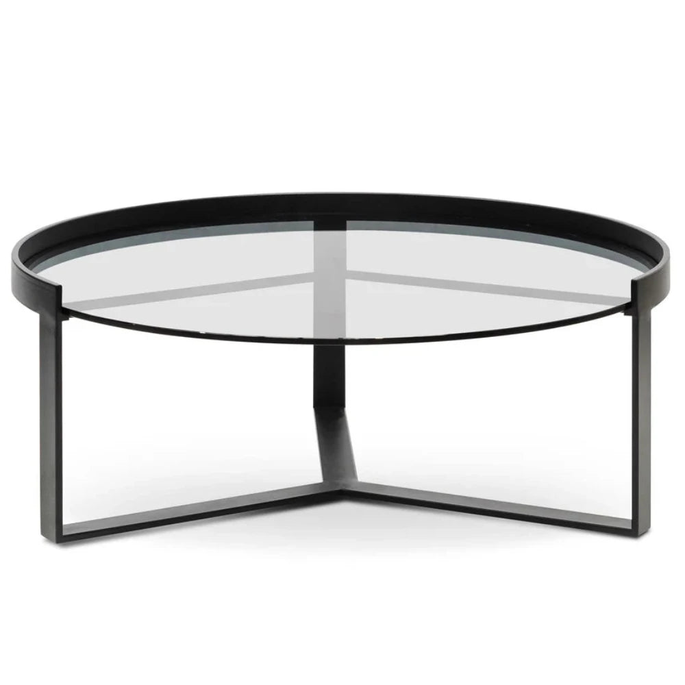 Zyphron 90cm Glass Coffee Table - Large-houseofhyne