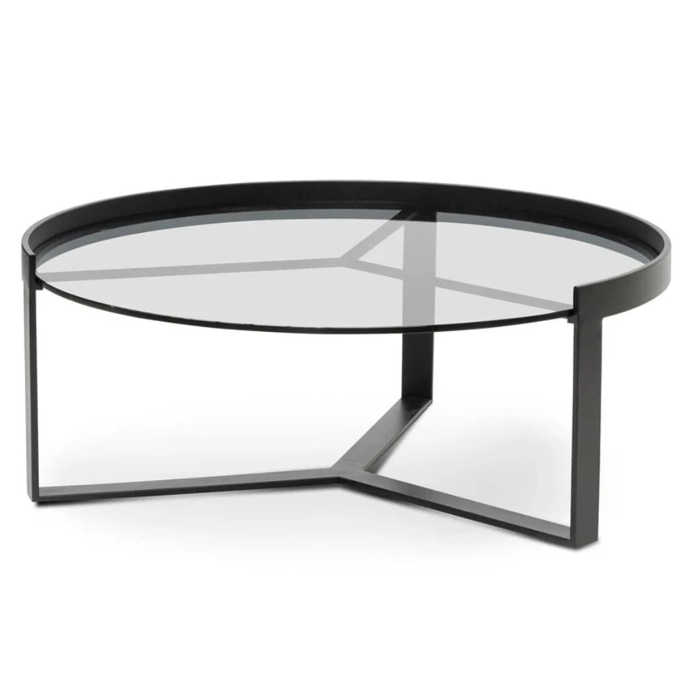 Zyphron 90cm Glass Coffee Table - Large-houseofhyne