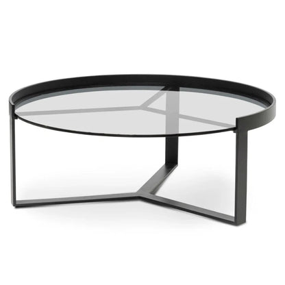 Zyphron 90cm Glass Coffee Table - Large-houseofhyne