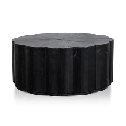 Zyphron 100cm Round Coffee Table - Full Black-houseofhyne