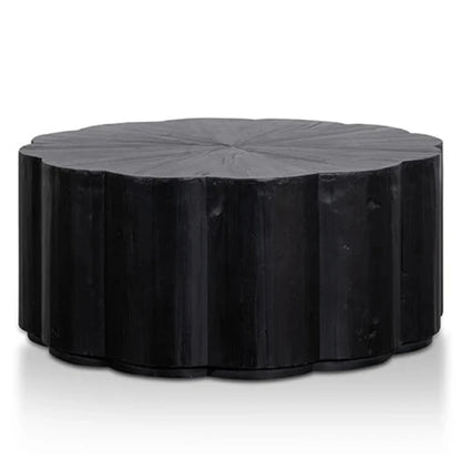 Zyphron 100cm Round Coffee Table - Full Black-houseofhyne