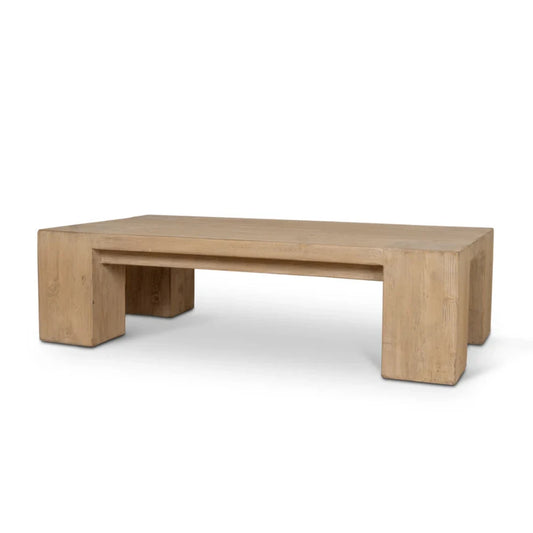 Zyphron 1.3m Elm Coffee Table - Natural-houseofhyne