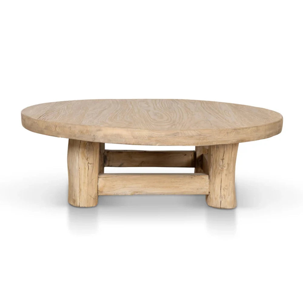 Xaltron 100cm Elm Round Coffee Table - Natural-houseofhyne