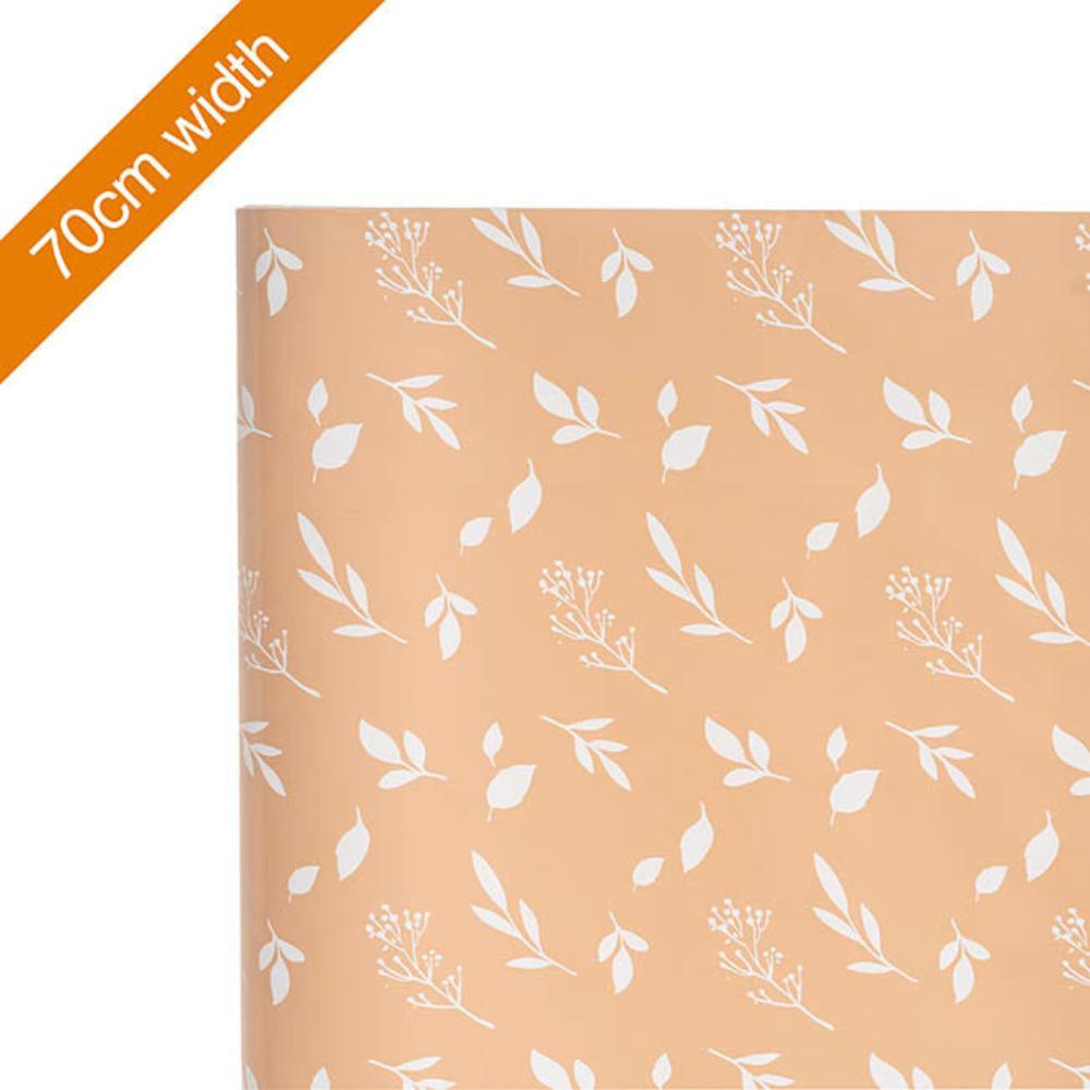 Vloran Wrapping Paper Roll Leaf Sprays Gloss Latte Beige x 2-houseofhyne