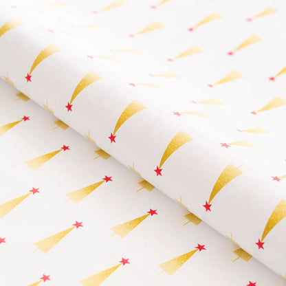 Fralox Wrapping Paper Christmas Trees Gloss White-houseofhyne