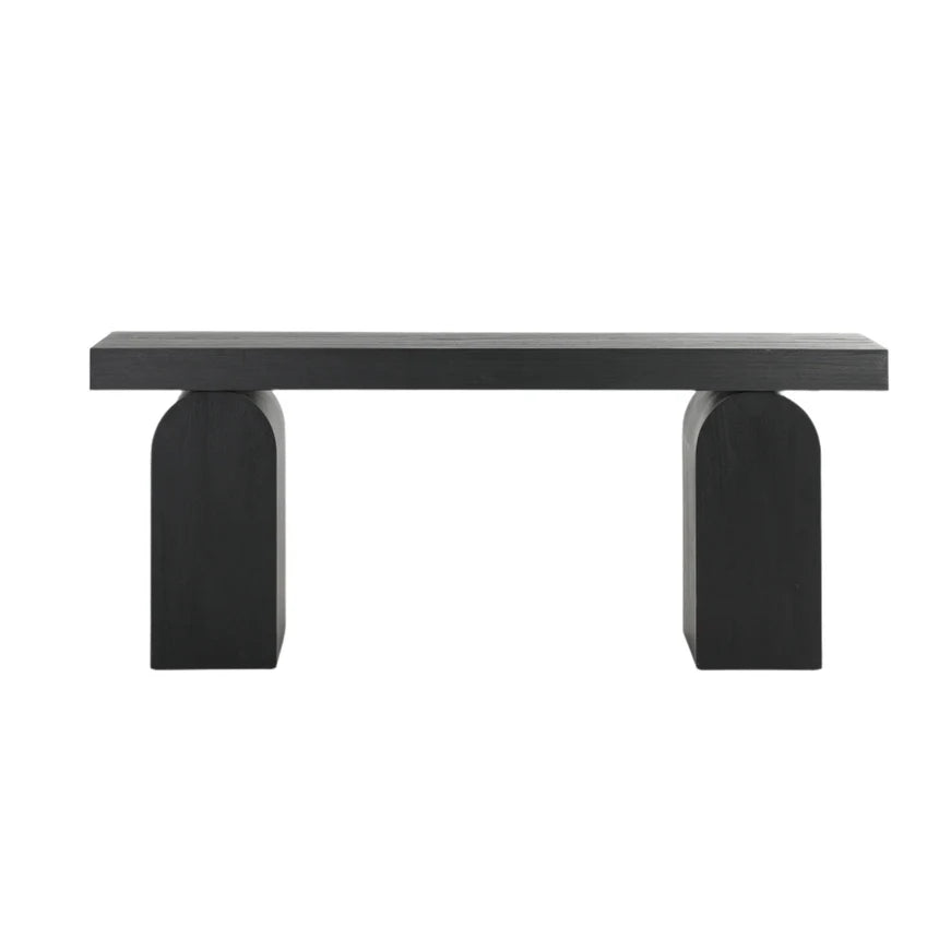 Celestial 1.55m New Elm Console Table - Full Black - House of Hyne