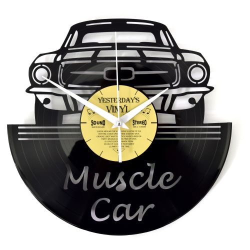 Cosmic Vinyl Wall Clock Muscle Car 30cm - House of Hyne