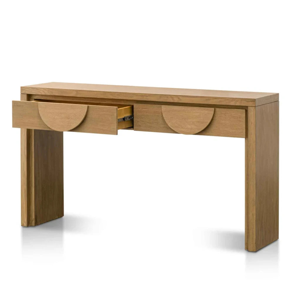 Branzik 140cm Console Table with Drawers - Dusty Oak-houseofhyne