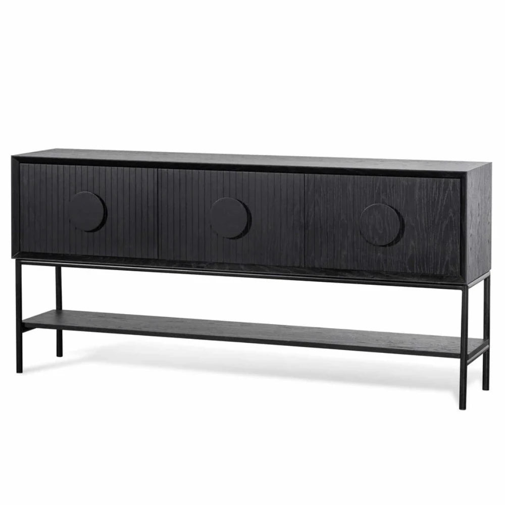 Zyphron 1.8m Console Table - Black-houseofhyne