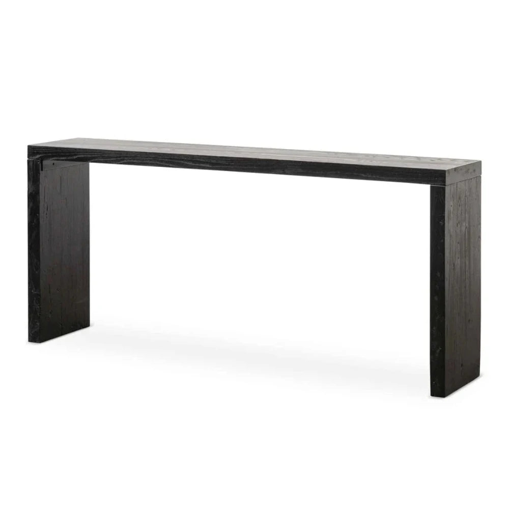 Vextron Reclaimed Console Table - Black-houseofhyne