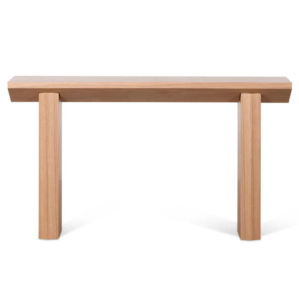 Tzorak 1.4m Oak Console Table - Natural-houseofhyne