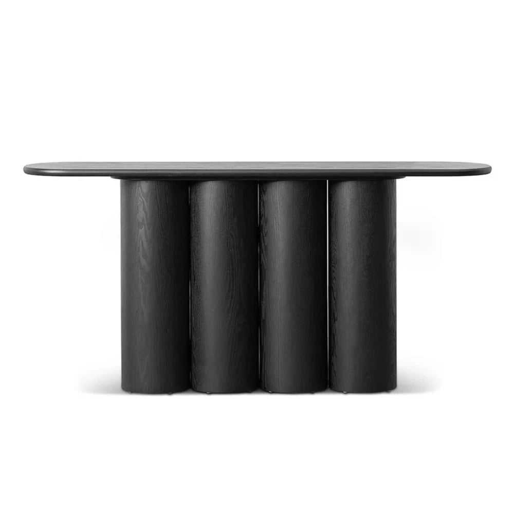 Zephron 1.7m Console Table - Full Black-houseofhyne