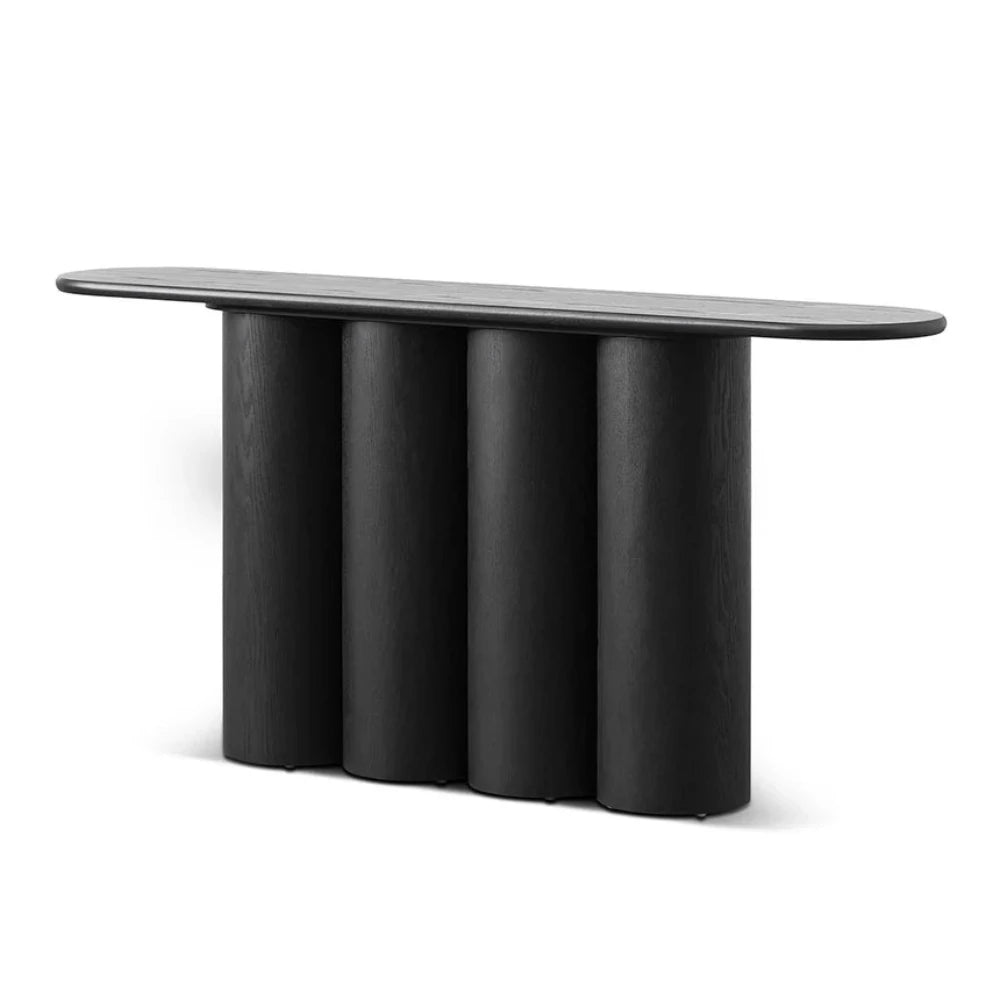 Zephron 1.7m Console Table - Full Black-houseofhyne