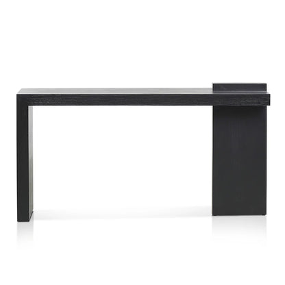 Zython 1.6m ELM Console Table - Full Black