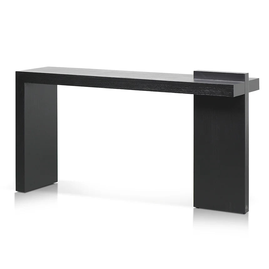 Zython 1.6m ELM Console Table - Full Black