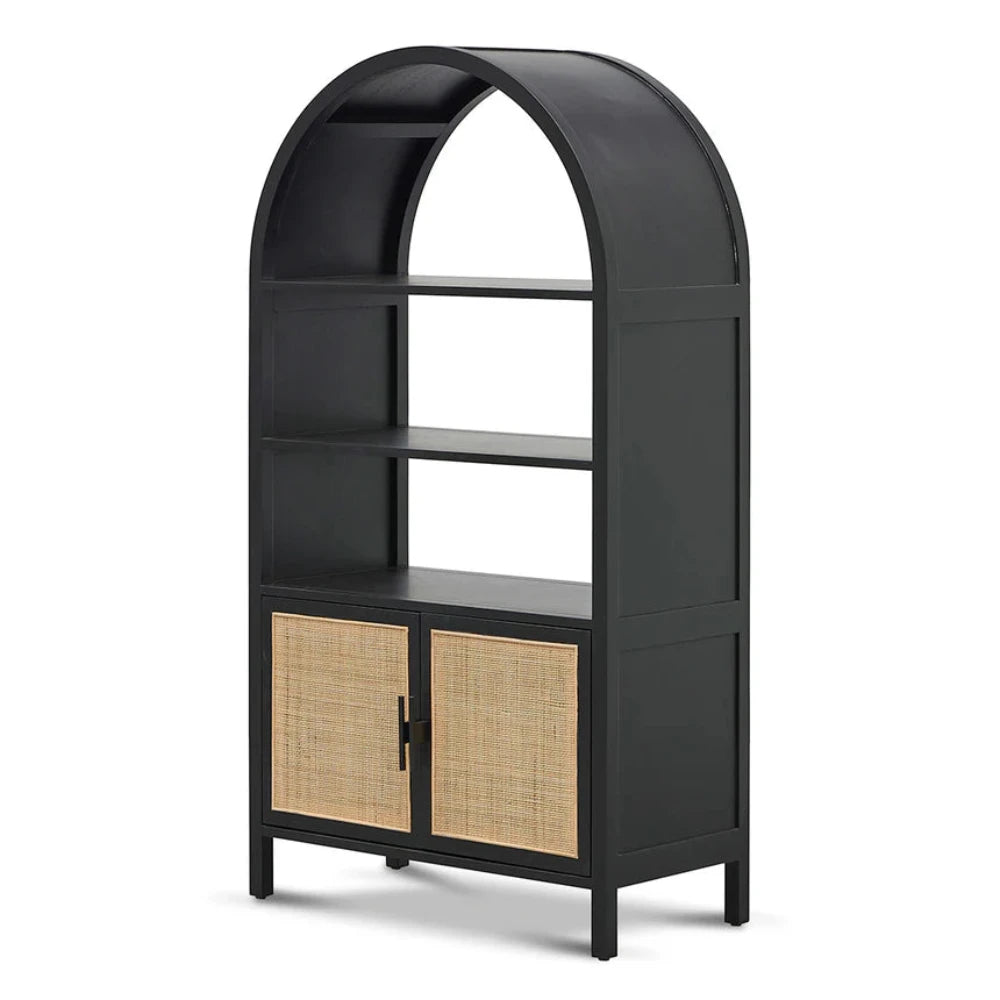 Yvornix 1.65m (H) Storage Cabinet - Full Black-houseofhyne