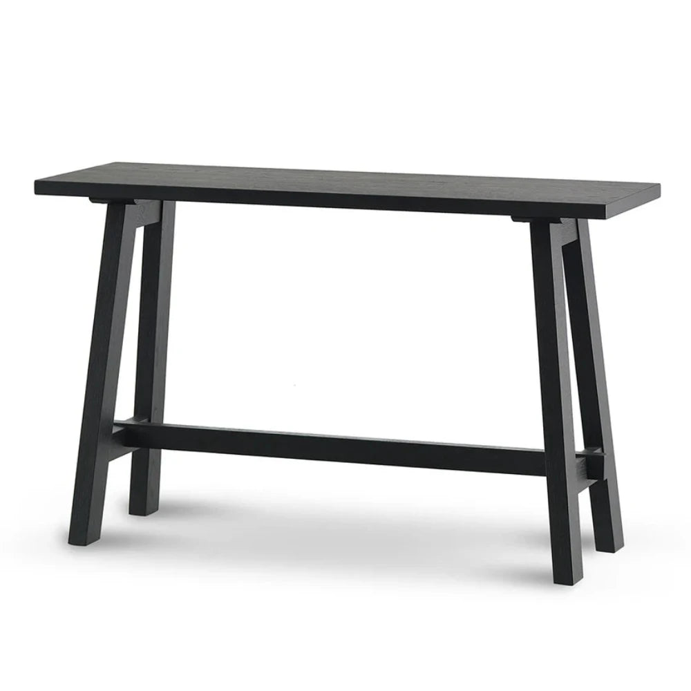 Zyxol 1.2m Wooden Console Table - Full Black-houseofhyne