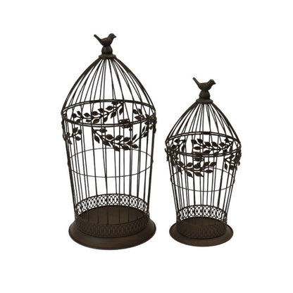 Elegant Plant Holder Bird Cage Set Of 2