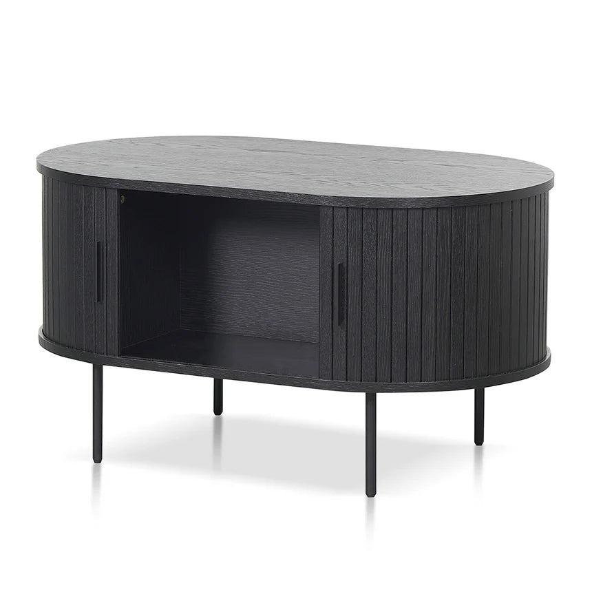 Elysian 100cm Coffee Table - Full Black - House of Hyne